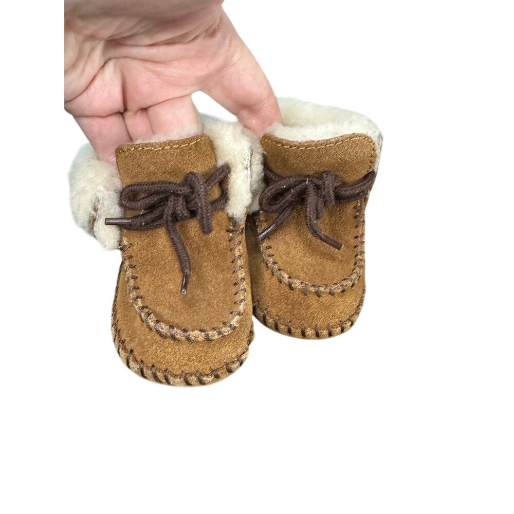 UGG® Sparrow Moccasin Booties 0-6 months baby wool lined